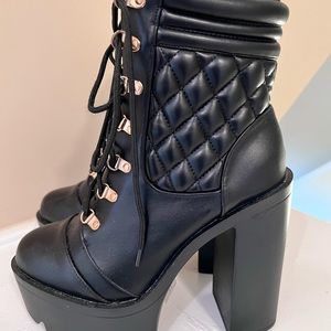 Fashion Nova High Heeled Ankle-Length Booties